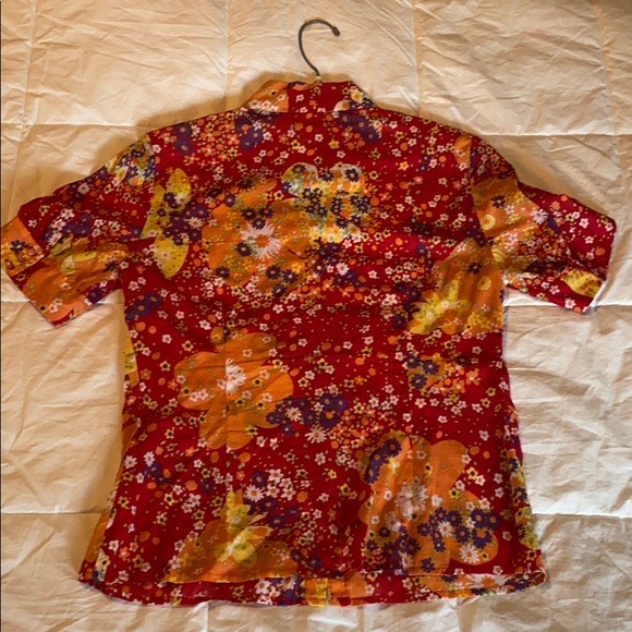 Odille Anthropology size 4 small floral blouse - Picture 3 of 3